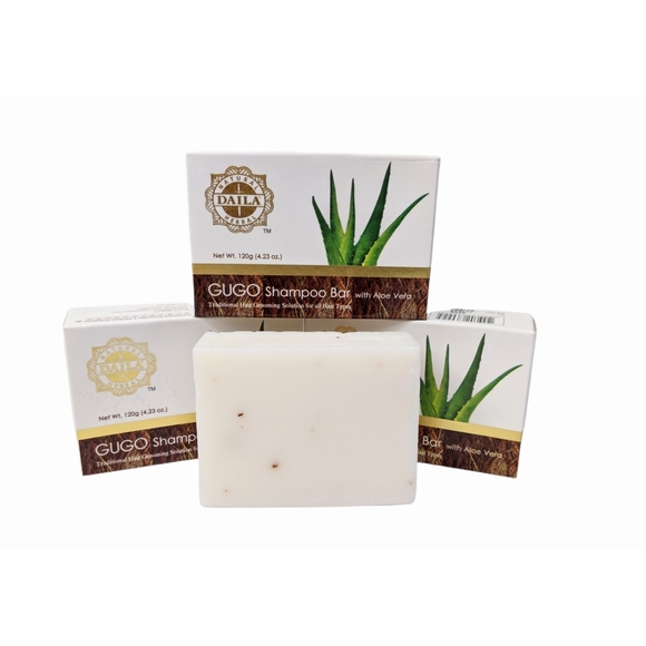 4 Pcs. Daila Herbal Gugo & Aloe Vera Shampoo Bars - Picture 1 of 4